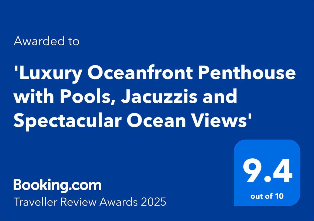 Appartement 'Luxury Oceanfront Penthouse With Pools, Jacuzzis And Spectacular Ocean Views' à Rosarito Extérieur photo